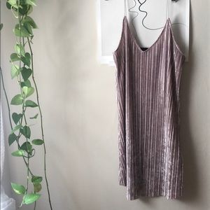 Crushed velvet tank dress